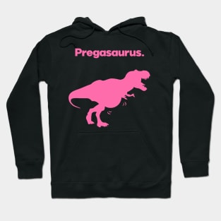 Pregasaurus Pregnant Dinosaur Hoodie